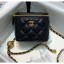 New Chanel Lambskin Small Classic Box with Chain And Gold Metal Ball AP1447 Black 2020 Collection CE02586