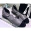 New Chanel Mary Janes G36048 Lambskin Gray 2020 CE01422