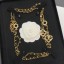 Quality Chanel Heart Chain Leather Long Necklace AB2582 Black/Gold/White 2019 Collection CE00845