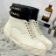 Replica 1:1 Chanel Lambskin High-Top Sneakers G34967 White 2019 Collection CE01975