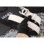 Replica Best Chanel Width 3.5cm Leather Belt White/Black with Silver CC Logo CE00895