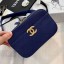 Replica Best Quality Chanel Grained Calfskin Waist Bag/Belt Bag AS0311 Blue 2019 Collection CE01776