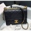 Replica Chanel Acrylic Beads Goatskin Small Falp Bag AS0585 Black/Gold 2020 Collection CE02078