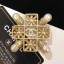 Replica Chanel Brooch AB0646 Gold/Crystal/Pearly White 2019 Collection CE01590