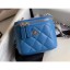 Replica Chanel Grained Calfskin Mini Vanity with Classic Chain Bag AP1340 Blue 2020 CE00912