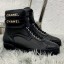 Replica Chanel Lambskin High-Top Sneakers G34967 Black 2019 Collection CE02980