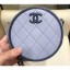 Replica Chanel Lambskin Round Clutch With Chain Bag AP0060 Light Gray 2019 CE00728