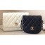 Replica Chanel Lambskin Two-Tone Side Pack Bag AS0649 Black/White 2019 CE03163