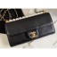 Replica Chanel Logo Chain Pearl Clutch with Chain Bag AP1001 Black 2020 CE03026