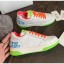 Replica Chanel Multicolor Calfskin Leather Sneaker White/Green/Pink 2020 Collection CE03497