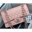 Replica Chanel Original Quality Medium Classic Flap Bag 1112 in Sheepskin Nude Pink with Silver Hardware CE02261