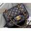 Replica Chanel Original Quality Mini Classic Flap Bag 1115 in Caviar Leather Black with Gold Hardware CE03155