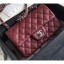 Replica Chanel Original Quality Small Classic Flap Bag 1116 in Caviar Leather Burgundy with Silver Hardware CE01307