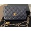 Replica Chanel Pearl Wallet on Chain WOC Bag AP1450 Navy Blue 2020 CE00554