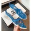 Replica Chanel PVC Heel Mule Sandals Blue 2019 CE01770