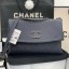 Replica Chanel Quilted Calfskin Triple Flap Bag A8095# Navy Blue 2020 Collection CE00641