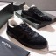 Replica Chanel Quilted Suede Low-top Sneakers G35190 Black 2019 Collection CE01007