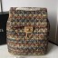 Replica Chanel Quilted Tweed Medium Backpack Gold/Red/Blue 2019 Collection CE02359