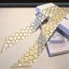 Replica Chanel Quilting CC Print Silk Slim Bandeau Scarf 5x120cm Yellow 2020 Collection Scarf CE03257