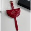 Replica Chanel Shiny Crumpled Lambskin Flap Coin Purse Wristlet Bag AP1346 Red 2020 CE01475