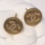 Replica Chanel Small Crystal Round Stud Earrings Gold/Crystal White 2019 Collection CE02879