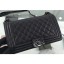 Replica Chanel So Black Medium Boy Flap Bag in Caviar Leather CE00924