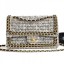 Replica Chanel Tweed Chain Trim Medium Flap Bag Grey 2019 Collection CE02073