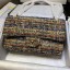 Replica Chanel Tweed Medium Classic Flap Bag A01112 Gold/Blue/Green 2019 Collection CE01248