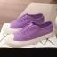 Replica Chanel Vintage Canvas Slip-on Sneakers Purple 2020 Collection CE03906