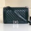 Replica Chanel Vintage Quilted Leather Medium 28cm Boy Flap Bag Green 2019 Collection CE01249