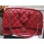 Replica Chanel Waxy Calfskin Flap Bowling Luggage Bag Red 2019 CE03871