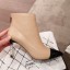 Replica Cheap Chanel Lambskin Pearl Heel Short Boots G35548 Nude 2020 Collection CE03224