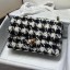 Replica High Quality Chanel Houndstooth Tweed Small Flap Bag Black/White 2019 Collection CE02555