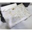 Replica Luxury Chanel Crocodile Embossed Printed Leather Reissue 2.55 Pouch Clutch Large Bag A82726 White 2019 CE01407