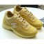 Replica Top Chanel Suede Calfskin Sneakers G34360 Yellow 2019 CE03662