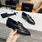AAA Chanel Calfksin Chain Charm Loafers G36420 Black 2020 Collection CE02838