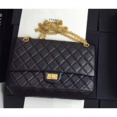 AAA Chanel Original Quality 2.55 Reissue Size 227 calfskin Bag Black with gold hardware CE03819