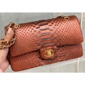 AAA Chanel Python Classic Flap Medium Bag A1112 25 CE01136