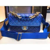 Chanel Caviar Sunset On The Sea Large Classic Flap Bag Blue 2019 CE03361