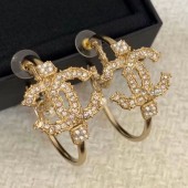 Chanel Crystal CC Pearl Hoop Earring 2019 Collection CE01504