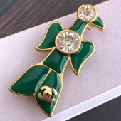 Chanel Flying Bird Brooch Green 2019 Collection CE03058