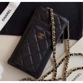 Chanel Greined Calfskin Classic Clutch With Chain AP0990 Black 2020 Collection CE02118