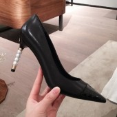 Chanel Lambskin Pearl Heel Pumps G35534 Black 2020 Collection CE03226