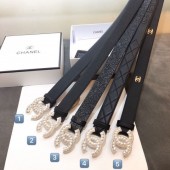 Chanel Leather Belt 30mm with Pearl CC Buckle Collection CE01981