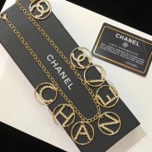 Chanel Lettering Necklace AB0609 Gold/Crystal 2019 Collection CE02796