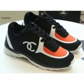Chanel Lycra Sneakers G34765 Black/Orange 2019 CE04295