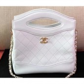 Chanel Mini Chanel 31 Shopping Clutch Bag White 2019 CE04330