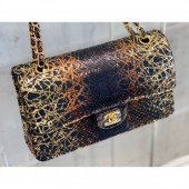 Chanel Python Classic Flap Medium Bag A1112 16 CE04111