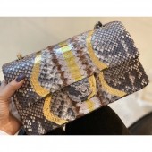 Chanel Python Classic Flap Medium Bag A1112 38 CE01070
