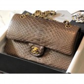 Chanel Python Classic Flap Medium Bag A1112 46 CE02651